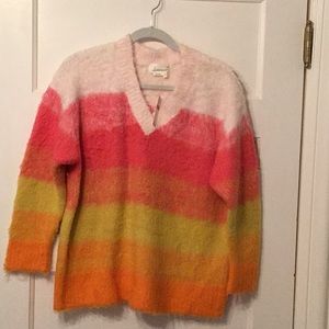 Anthropologie Multi striped Sweater